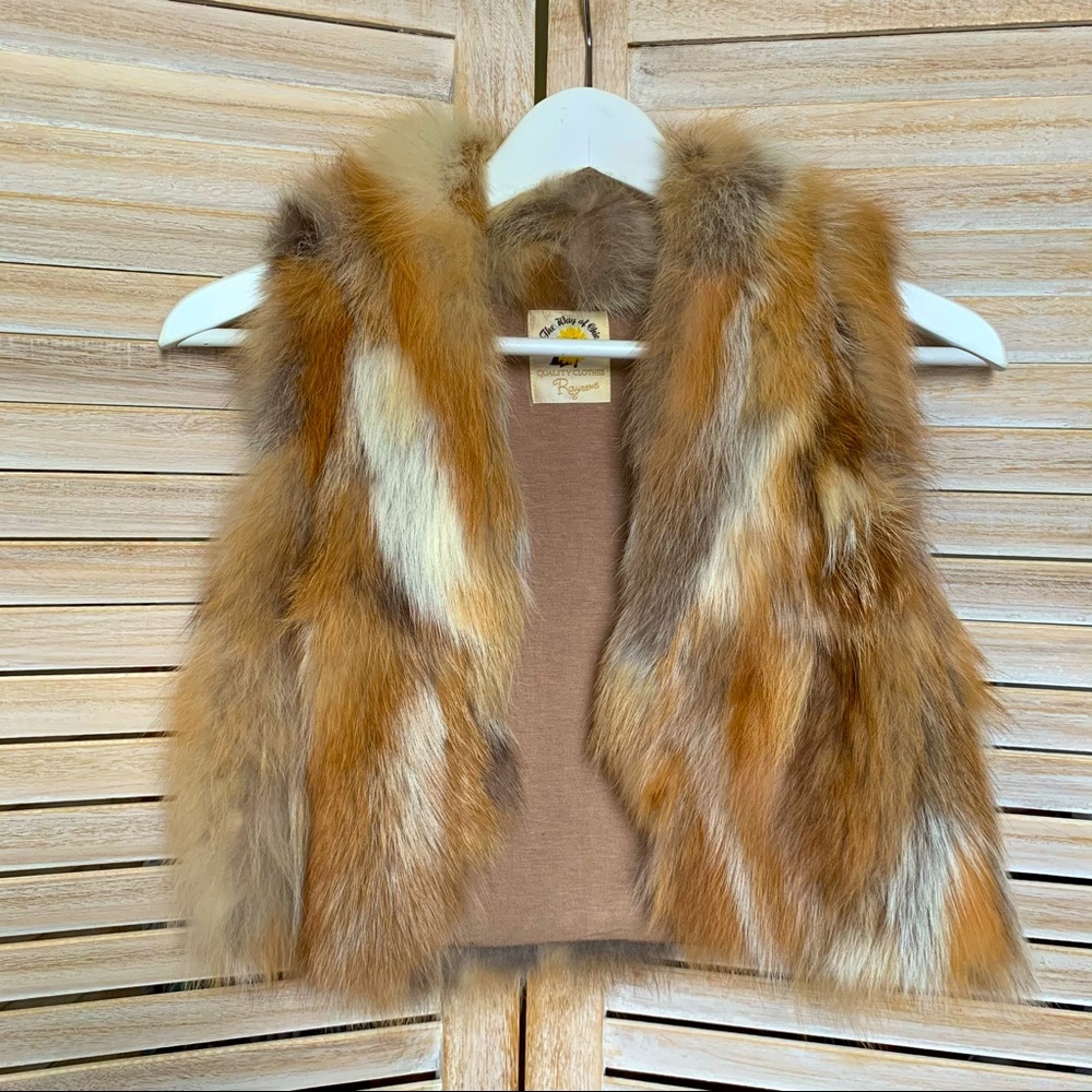 Fox Fur Vest Cropped